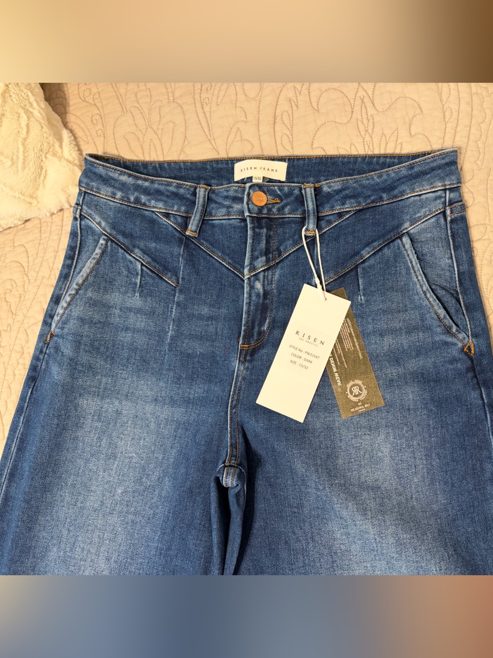 Women's Blue High-Rise Jeans